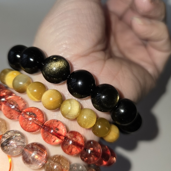 🐰SALE🐰 12mm Golden Obsidian Bracelet - Picture 13 of 13